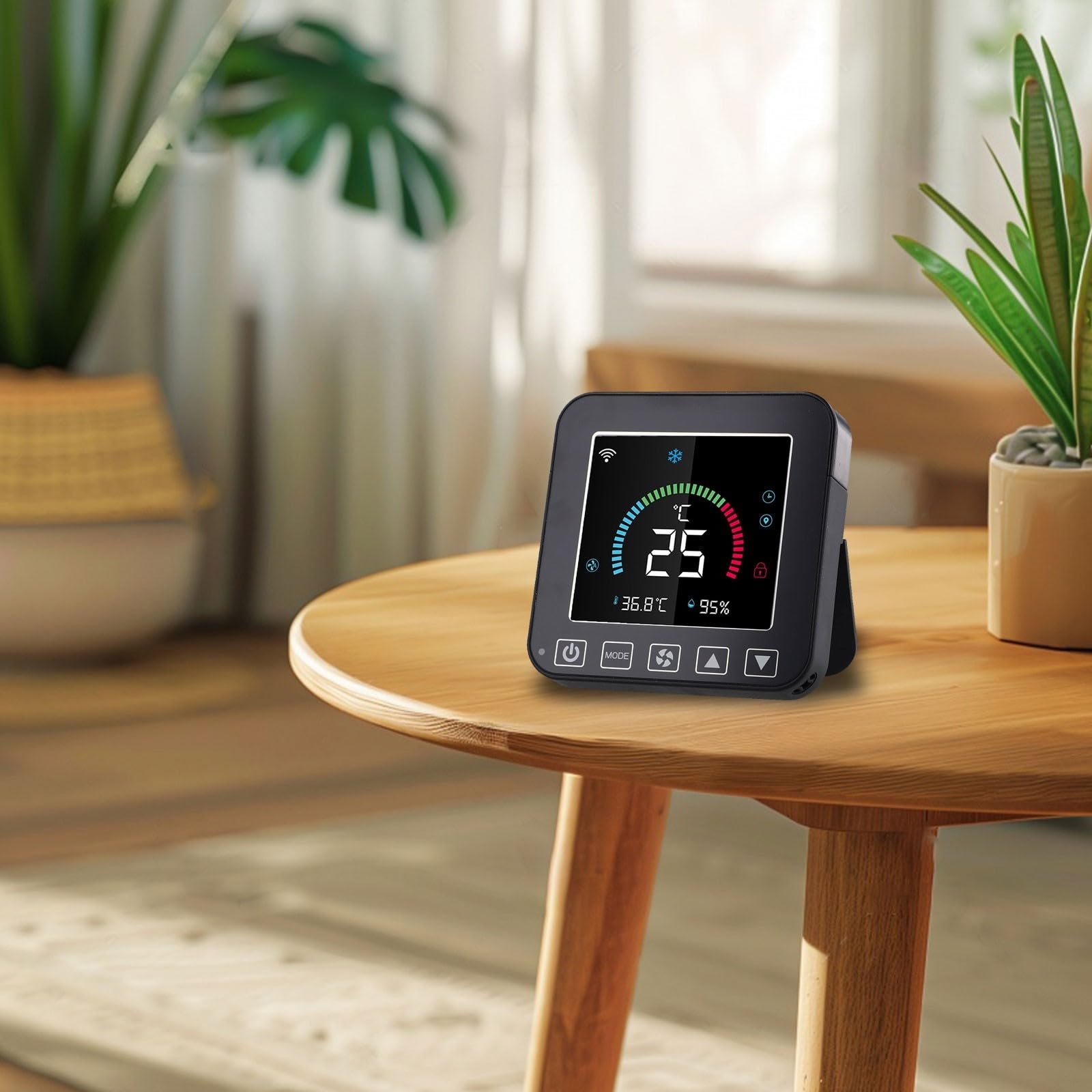 SPORTARC Clever gestaltetes Smart-Thermostatgerät, kompatibel mit verschiedenen Hausautomationssystemen per App (Netzteil Standardversion)