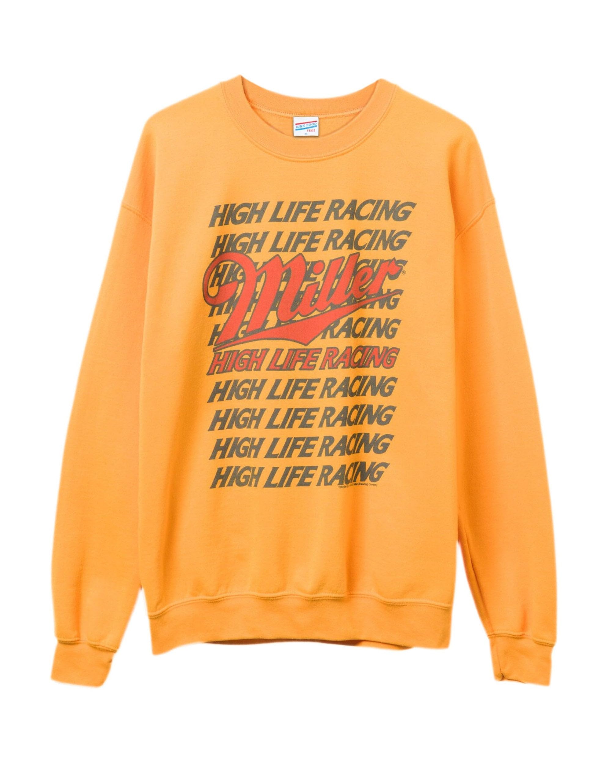 JUNK FOOD CLOSETMiller High Life Racing Logo Flea Market Fleece