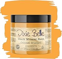 Vista 267 de Dixie Belle Paint Company - Pintura con acabado de tiza para muebles, color blanco lino (Drop Cloth), 8 fl oz, pintura mineral color blanco lino mate