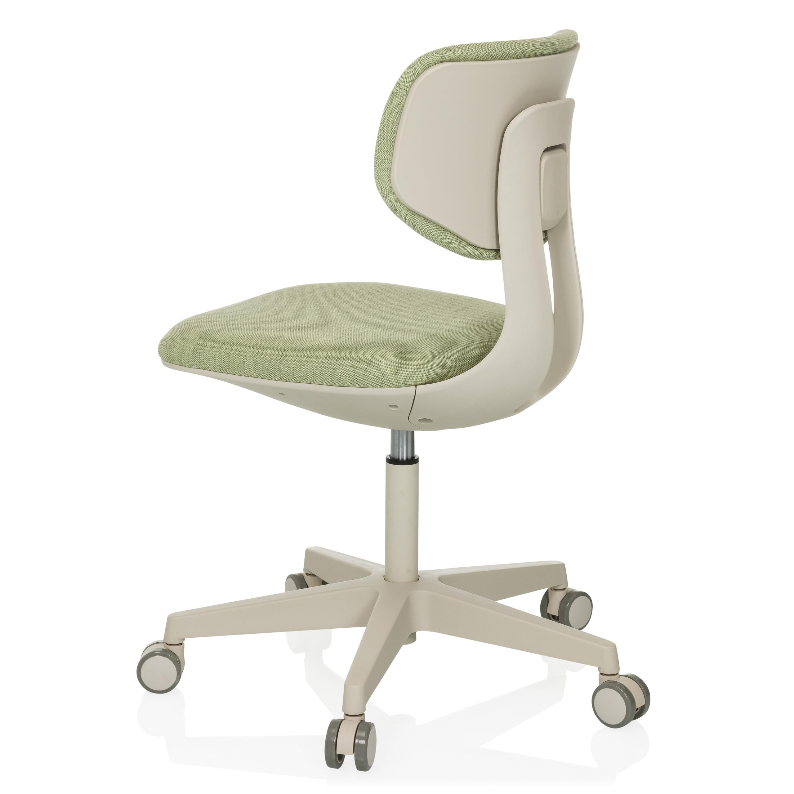 HJH Office sedia girevole per bambini con schienale regolabile in altezza KID CLASSIC Sedia da scrivania per bambini da 6 a 12 anni, verde