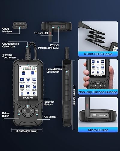 Miniatura 7 de MUCAR Escáner CDE900 OBD2, lector de código de coche del sistema de verificación del motor, herramienta de escaneo de diagnóstico automotriz con