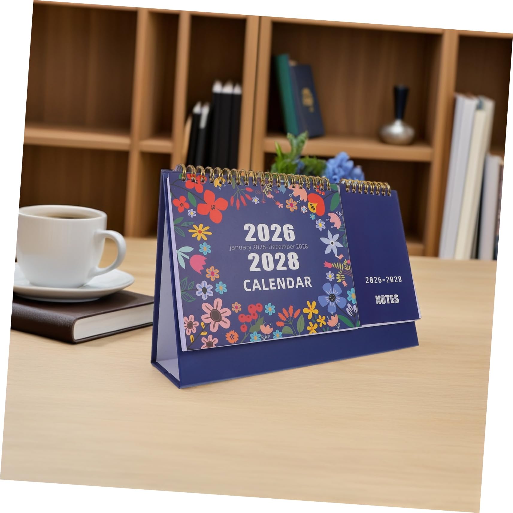 NUOBESTY 2 Piezas Calendario de Escritorio Planificador Diario y Mensual para Oficina Estudio Diseño Elegante y Versátil