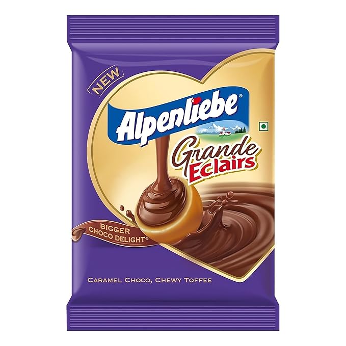 Alpenliebe Eclairs Grande With Choco Delight Pouch, 300Gm
