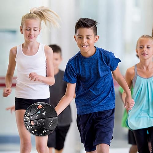 Miniatura 6 de MINDCOLLISION Balón de baloncesto de poliuretano tamaño 7, resistente al desgaste, buen agarre, regalo de cumpleaños para niños. Adecuado para uso