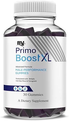 BLUE VIBE Primo Boost XL - Gomitas PrimoBoostXL Daily Performance Advanced Shilajit y Manuka Honey Supplement, Primo Boost XL Suplemento avanzado de