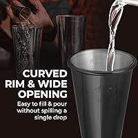 Vista 5 de Zulay - Jigger de cóctel de estilo japonés de alta calidad, 2 onzas, 1 onza, doble gatillo de bartending - Acero inoxidable 304 con medidas grabadas