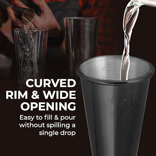 Miniatura 5 de Zulay - Jigger de cóctel de estilo japonés de alta calidad, 2 onzas, 1 onza, doble gatillo de bartending - Acero inoxidable 304 con medidas grabadas