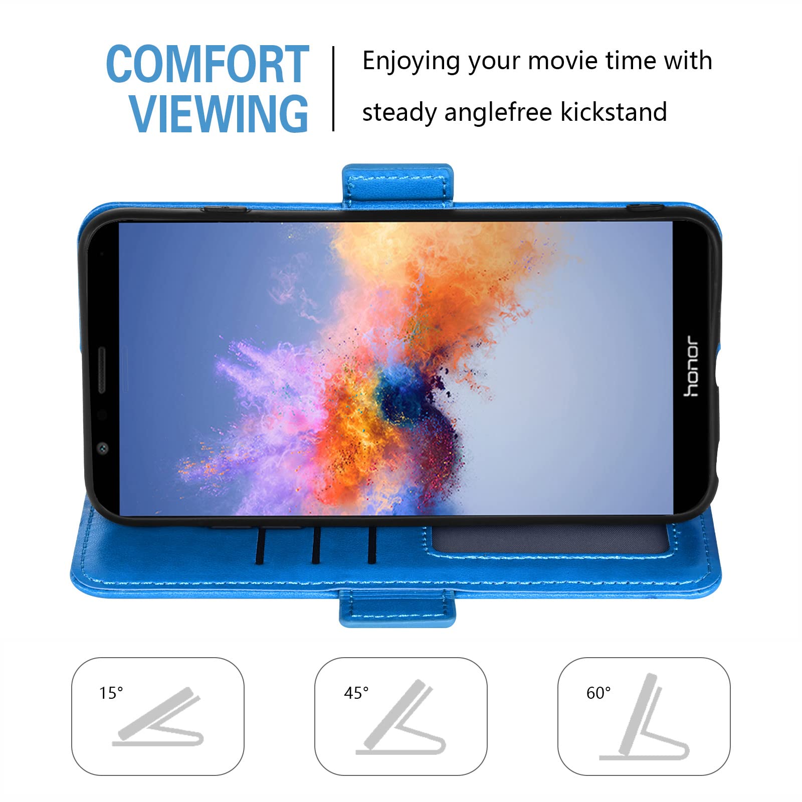 Asuwish Funda Compatible Con Huawei Y9 Prime 2019 Y Protector De Pantalla De Vidrio Templado, Soporte De Anillo Celular Con Soporte Para Teléfono Huwai P Smart Z Hwauei Honor 9X Hawaii