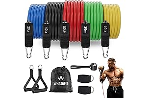 WHATAFIT Resistance Bands: Exercise Essentials for Home Fitness