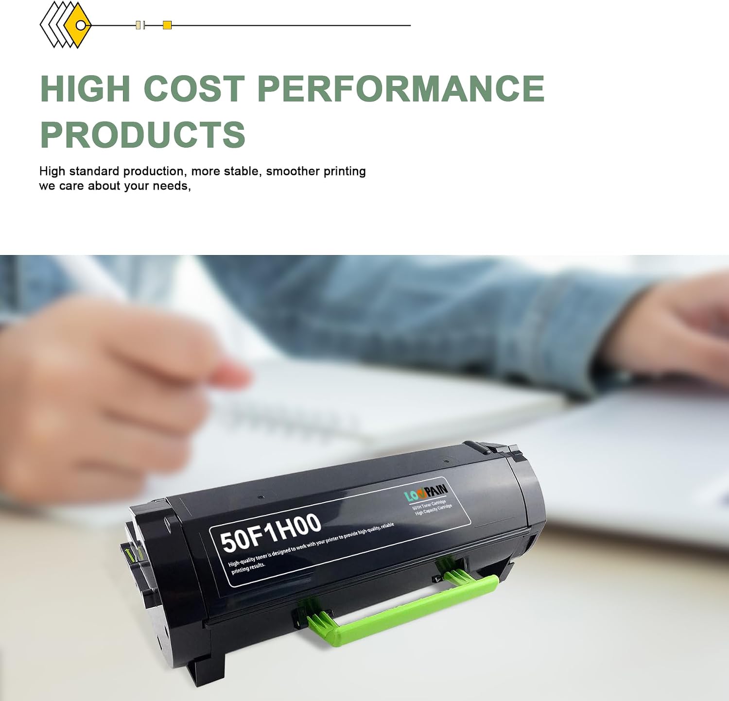 501H (50F1H00) High Yield Black Toner Cartridge Replacement for Lexmark 50F1H0E MS310 MS310dn MS312 MS312dn MS315 MS315dn MS410 MS410dn MS415 MS415dn MS510 MS510dn Printer