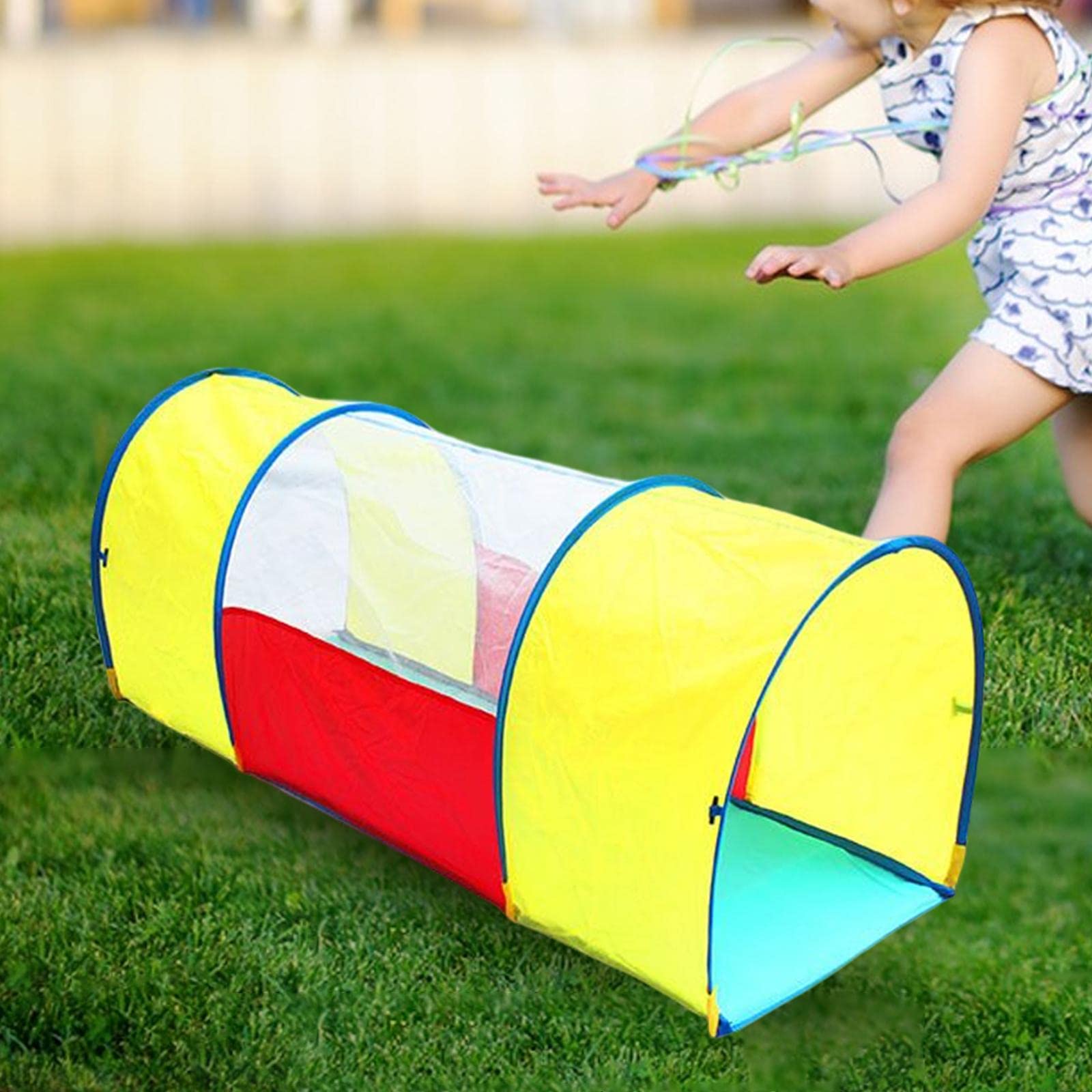 Atmungsaktives Spielzelt, Bunter Krabbeltunnel, Bogentunnel für Kleinkinder
