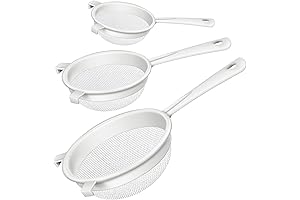 3 Pcs Plastic Nylon Mesh Strainer Colander with Handle