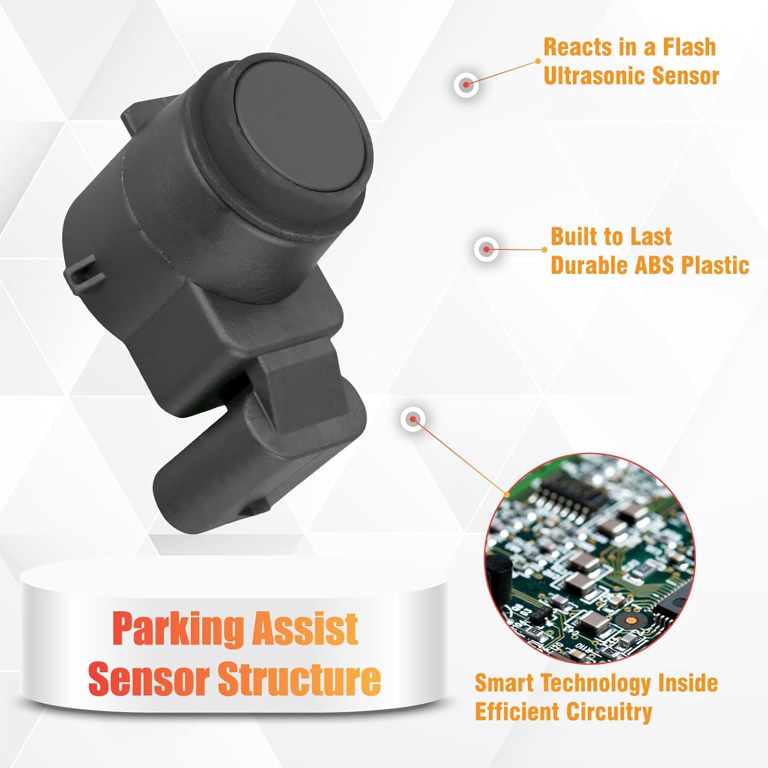 66206935598 Reverse Backup Parking Assist Sensor Compatible with 1 Series M 128i 135i 323i 325i 328i 330i 335i Cooper M3 X1 Z4