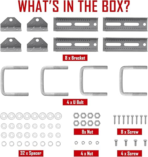 Miniatura 7 de Racewill Soportes para literas de remolque de barco soportes de litera de barco galvanizados de 8 pulgadas, piezas de remolque de barco para