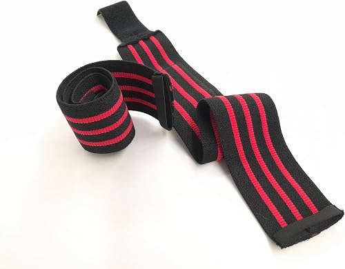 Inzer DE-D2XG-LA0J wrist-wrap, Black with Red Stripes