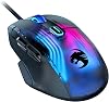 ROCCAT Kone XP Wired Gaming Mouse, Black/Black, Optical/19K/Optical Switch/Multi-Buttons/104g/4D Wheel/PTFE/RGB/Reflex/MMO, German Design