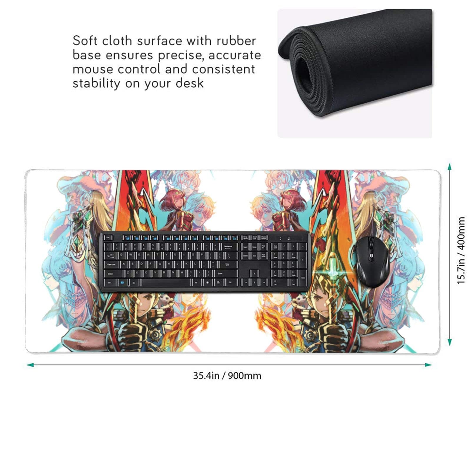 Amazon.co.jp: ゼノブレイドヒカリ ホムラ2 マウスパッド デスクマット