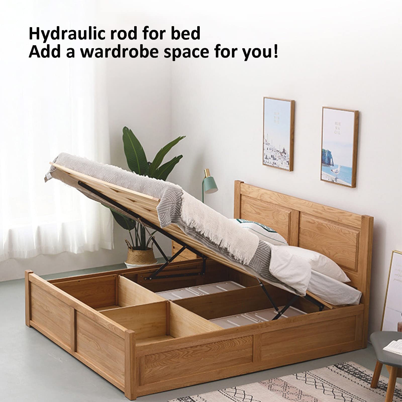 2 pcs mecanismo mesa elevable,Cama de Sistema de Elevación,Pistones Hidraulicos Muebles,Bisagra Levantar Lift Up Plegable cama par Muebles Accesorios,Amortiguadores Bisagra,Herrajes Cama Abatible