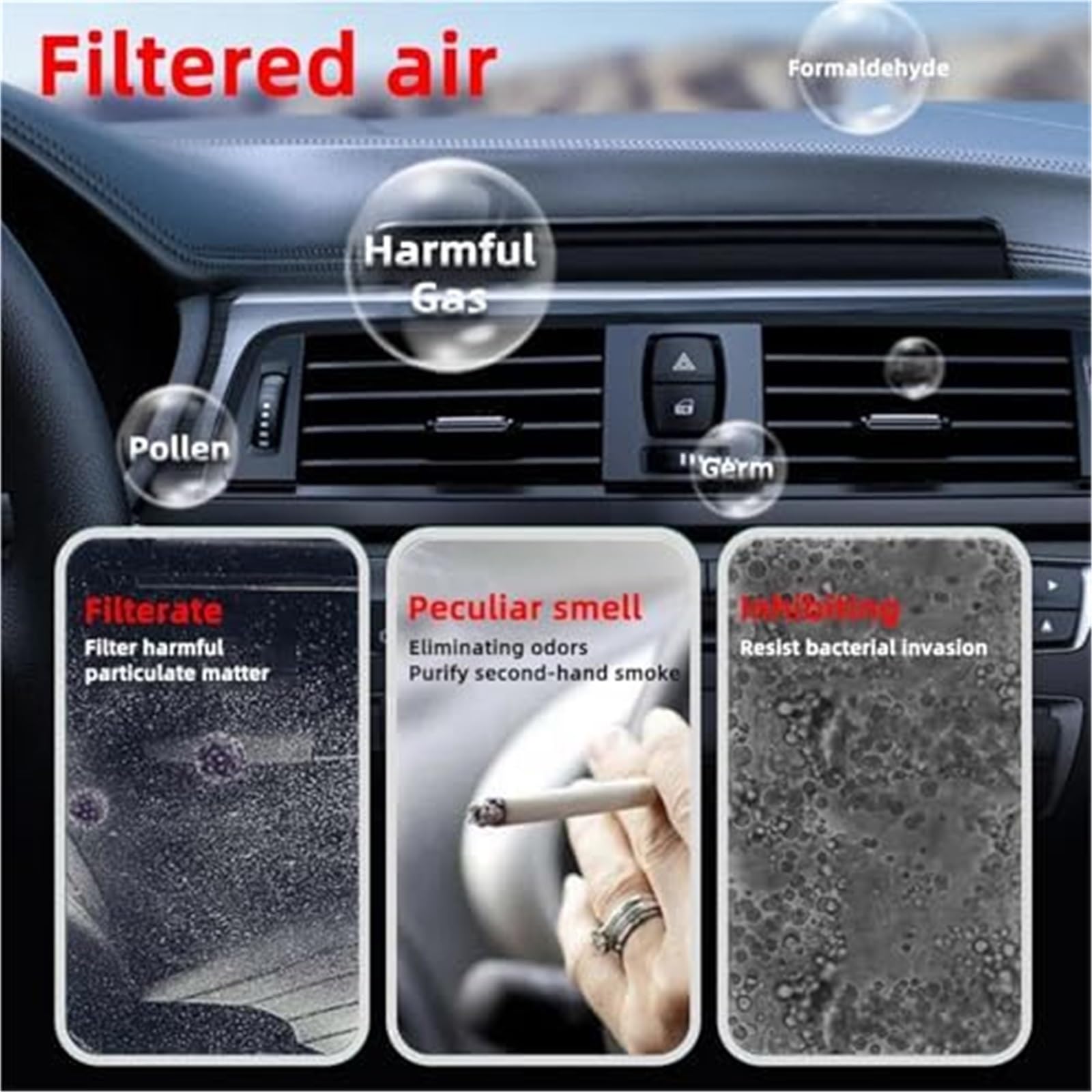 Filtr kabinowy z węglem aktywnym Filtr kabinowy z węglem aktywnym, dla Subaru Legacy 2005-2009 filtry samochodowe włókna CF9846A 63210-Ag000 63210-Ag001 72880-AG00A(BLACK 5pcs)