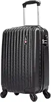 Mala de viagem bordo pequena 10kg Londres Swiss Move Preto