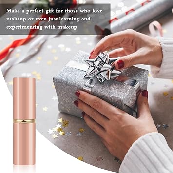 Retractable Kabuki Makeup Brush, Travel Face Blush Brush | Portable Flawless Makeup Brush for Foundation, Blush, Bronzer, Buffing, Cruelty Free with Cover, Aluminum Handle