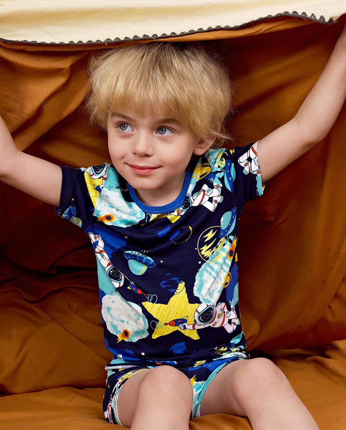 Bamboo Viscose Toddler Car Pajamas Boys Girls Kids Short Cool Summer 12M-8Y Snug fit Pjs Set 2pcs - Image 6