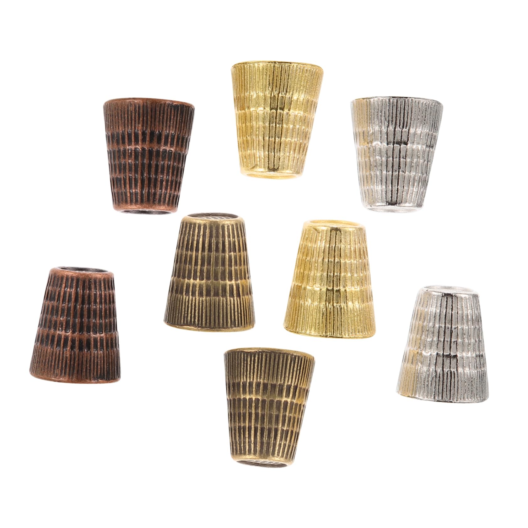 40piezas Dedales De Cobre Para Coser Protector De Dedos Profesional Herramienta De Costura y Duradera Para Manualidades