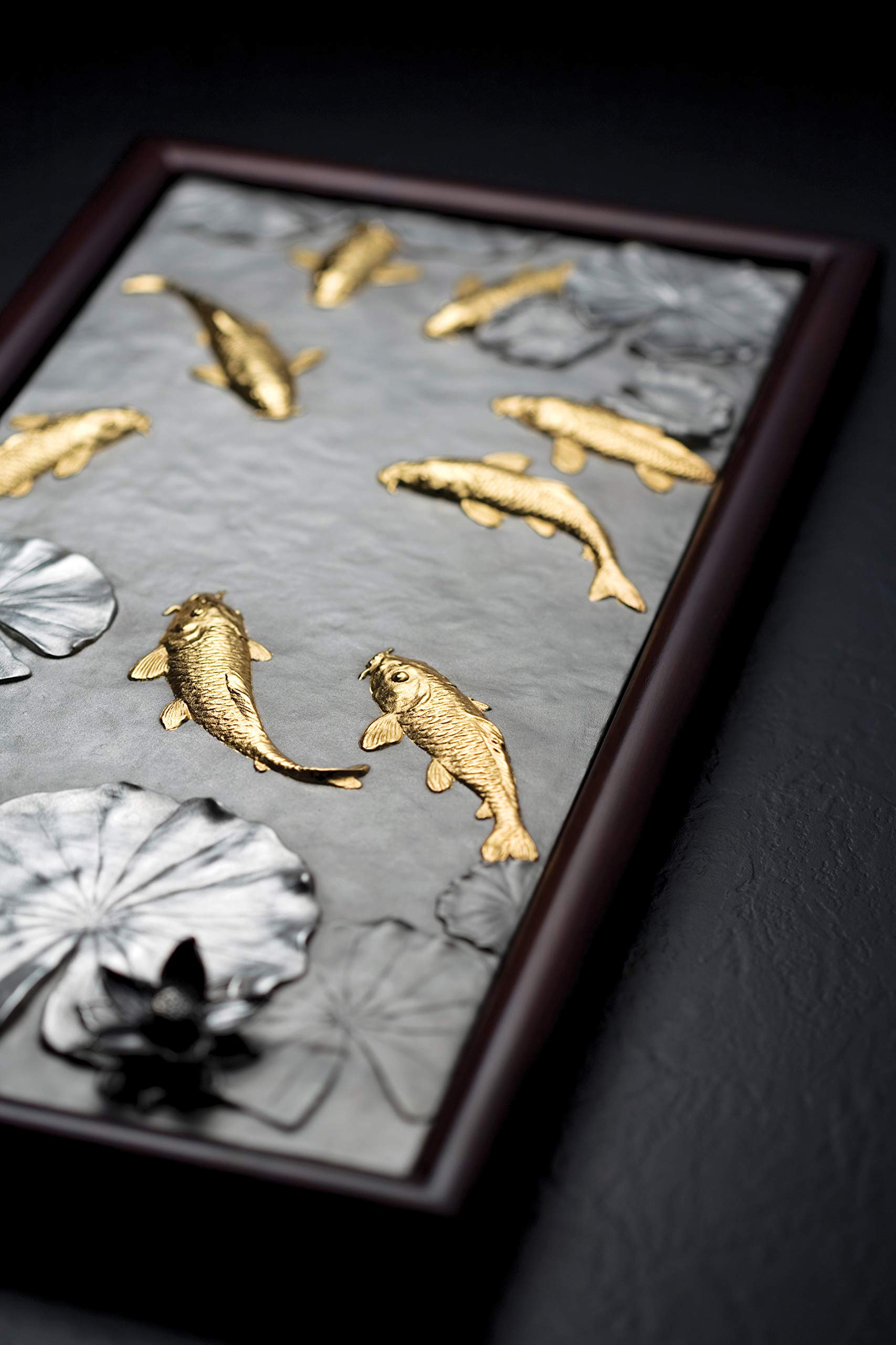 Royal Selangor Hand Finished Oriental Collection Pewter Koi Plaque