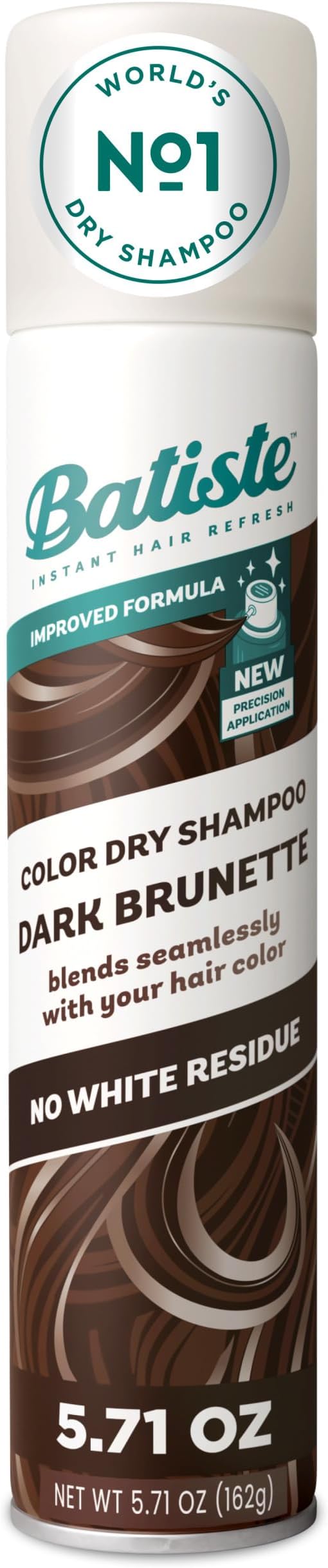 Batiste Dry Shampoo for Dark Hair, Tinted Dry Shampoo, 5.71 Oz