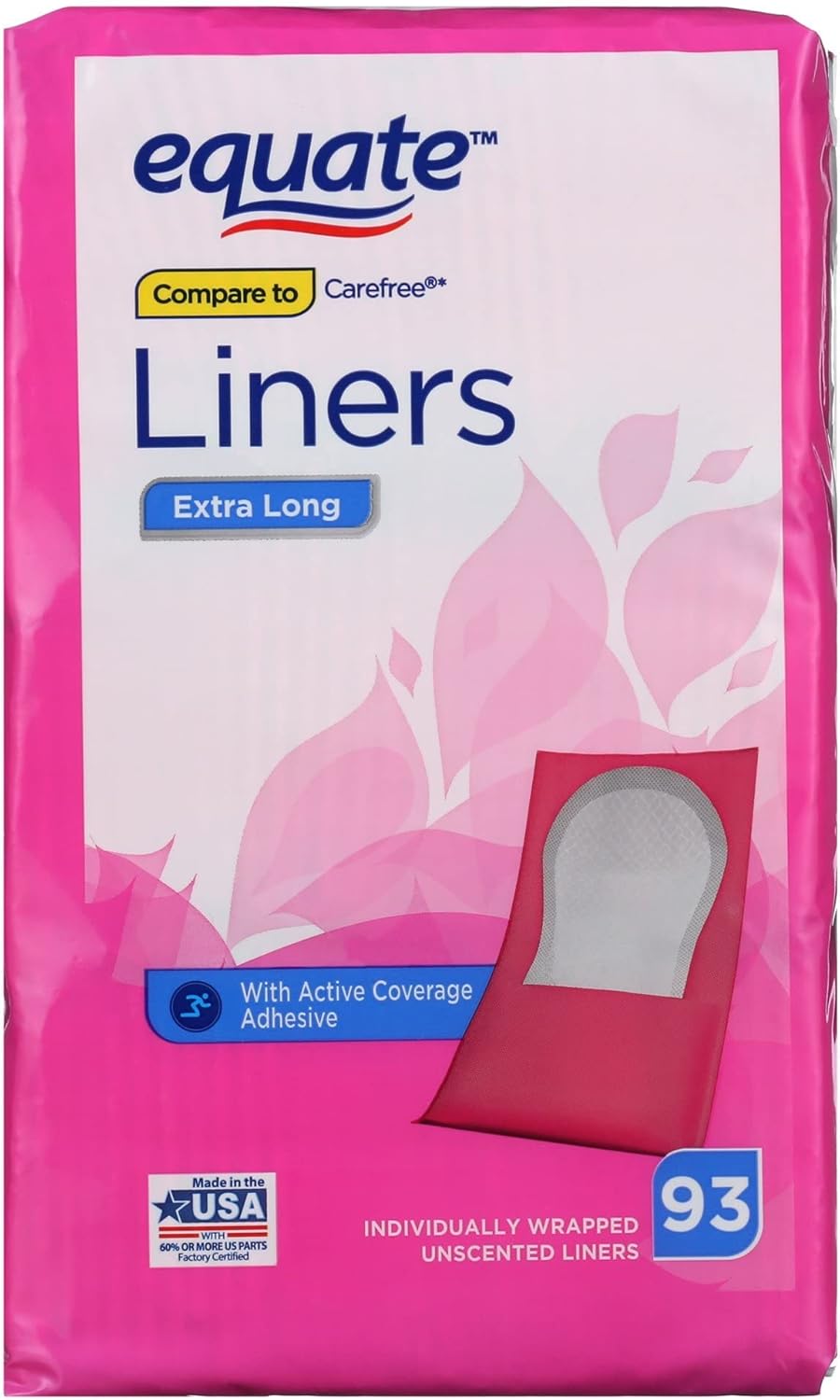 Equate Options Liners Bladder Protection, Compare to Pose Liners, 26 Liners (Pack of