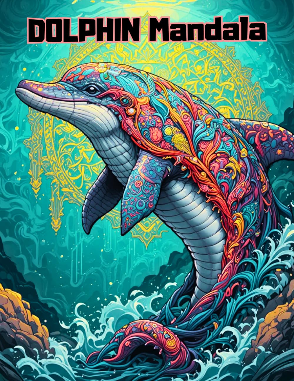 Detailed Dolphins Mandala Coloring Book: Intricate Marine Life Patterns for Mindful Meditation and Calm