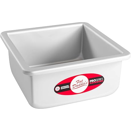 Fat Daddio's 6 Inch Square Cake Pan: Perfect for Precise and Even Baking