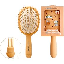 CELAVI x PEANUTS Snoopy Detangling Hair Brush - Wet & Dry Detangler Brush with Cute Charm Details for Women, Girls & Kids