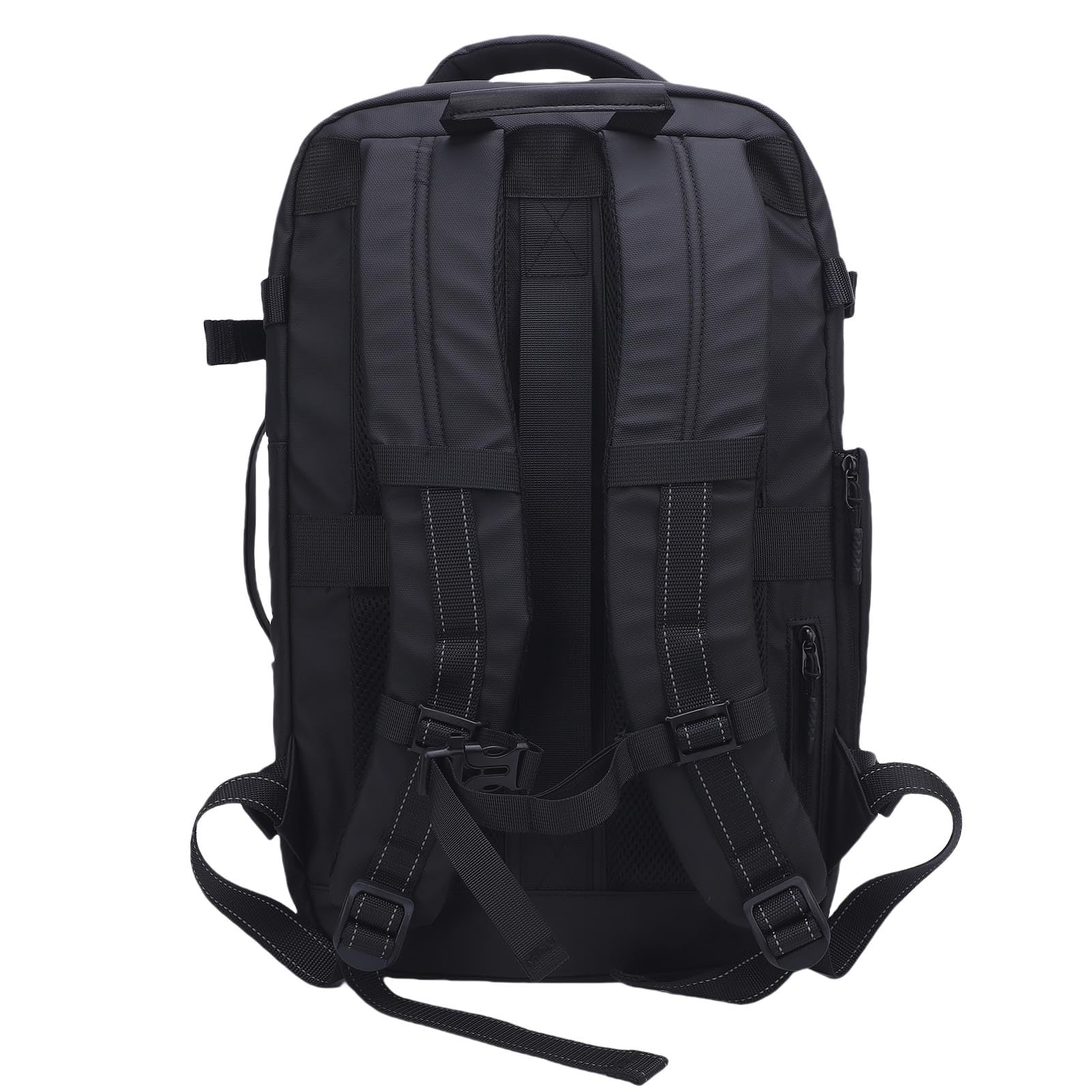 Vakuum-Rucksack, Erweiterbar, Wasserdicht, Oxford-Stoff, Luftrucksack, TSA-Schloss | Kompressionsbeutel, Großer Rucksack für Reisen, Schwarz