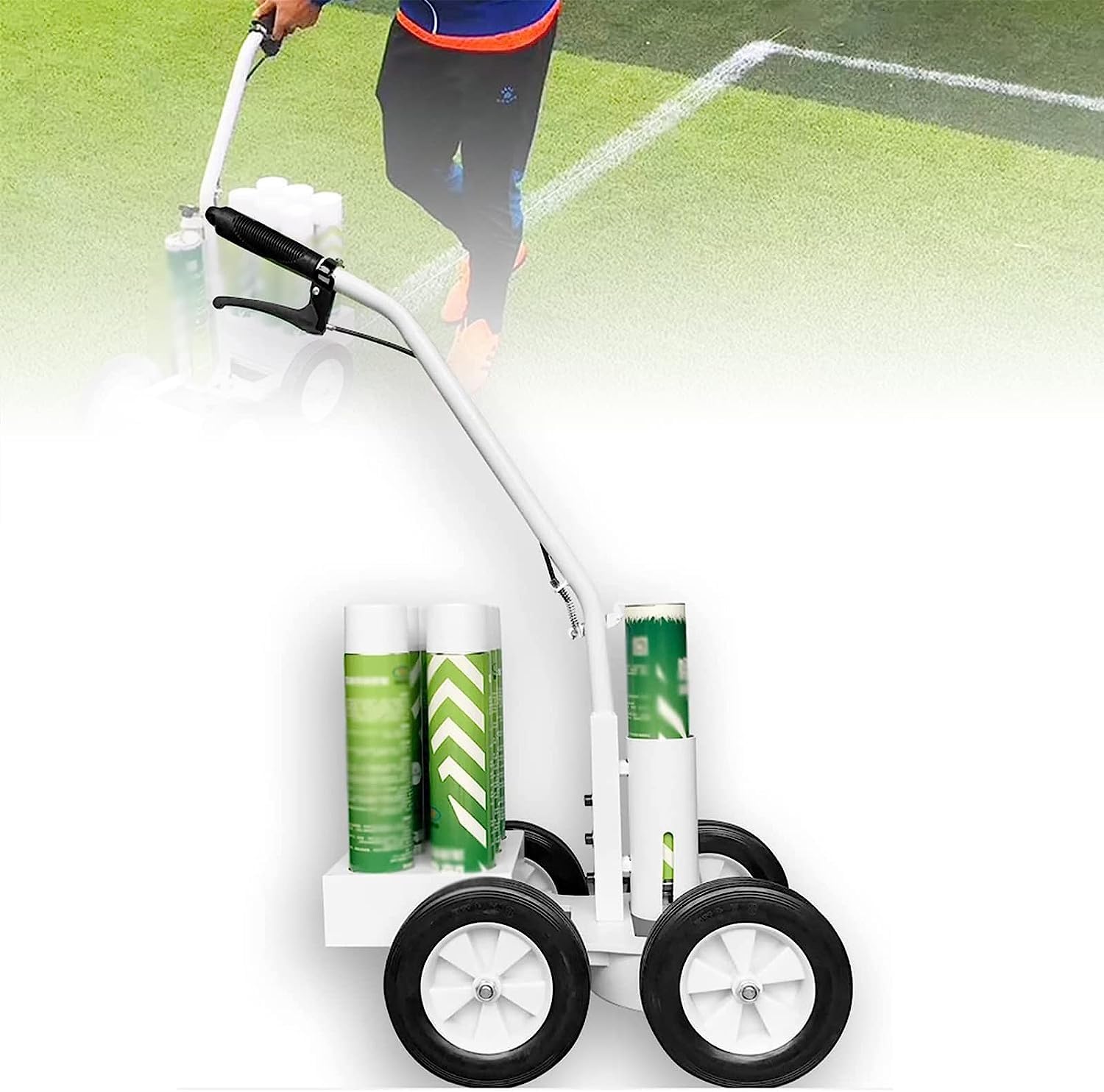 asdchZen Line Striping Machines Line Marking Machine Road Surface Line Marking Applicator Driveway Marker Spray Marking Tools For School Grass Field
