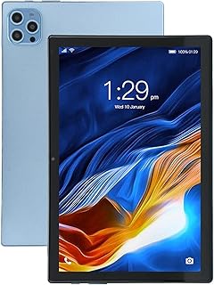 10.1 inch Android 12 Tablet, 2.4G/5G Wifi 8 Cores 6GB RAM 128GB ROM 4G Dual SIM Tablet with Dual Speakers, 8000mAh Battery, Bluetooth 5.0, GPS and 8MP 13MP Camera 1960x1080 HD PC Calling Tablet(UK)