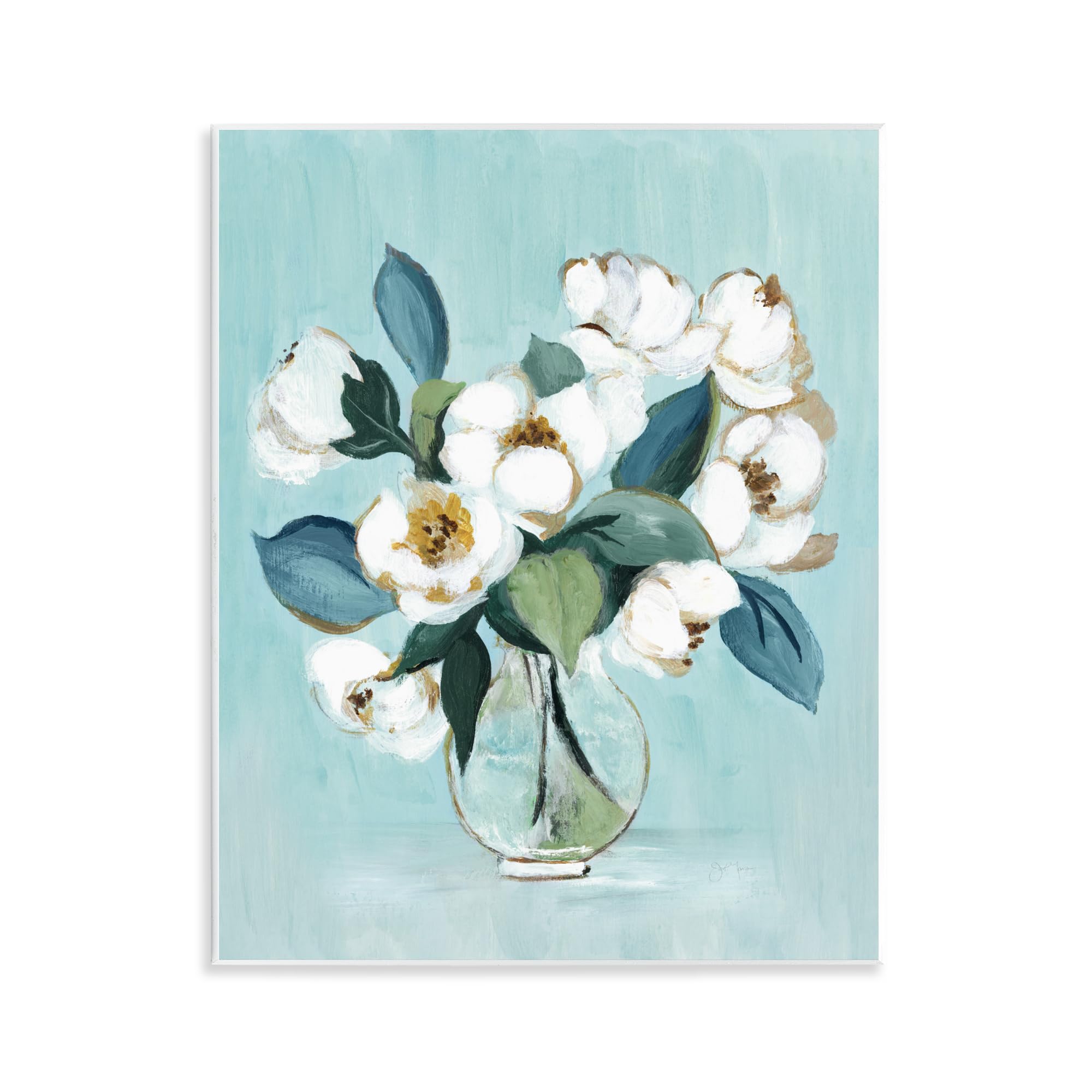 Magnolia Arrangement Over - Placa de pared de 11 x 14 pulgadas