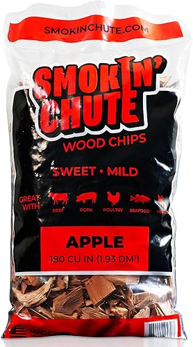 Miniatura 8 de Virutas de madera de nuez para ahumar, sabor rico y cálido, perfecto para parrillas ahumadoras, no necesita remojo, fabricado en Estados Unidos