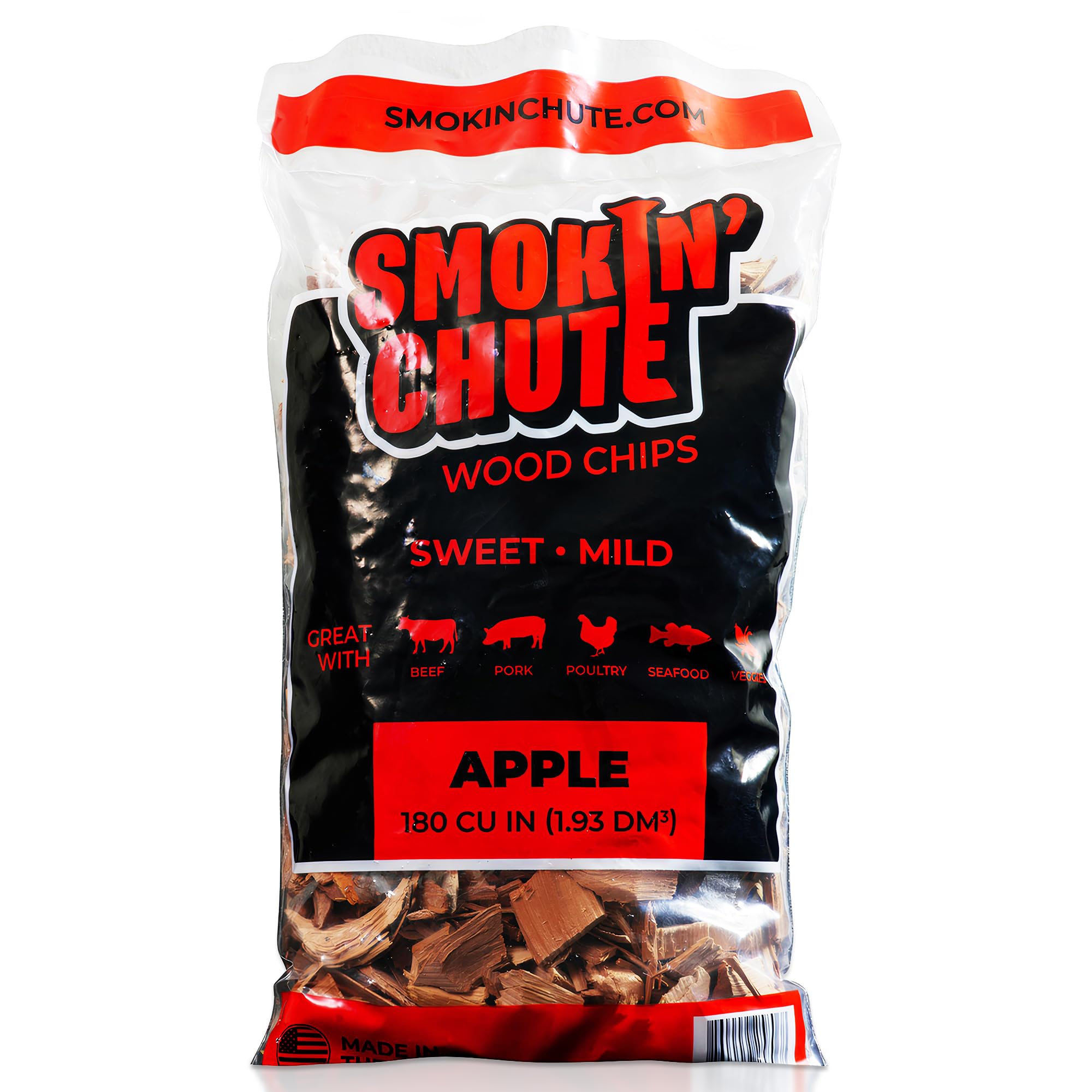 Copeaux de bois de pécan à combustion régulière pour Smokin' Chute