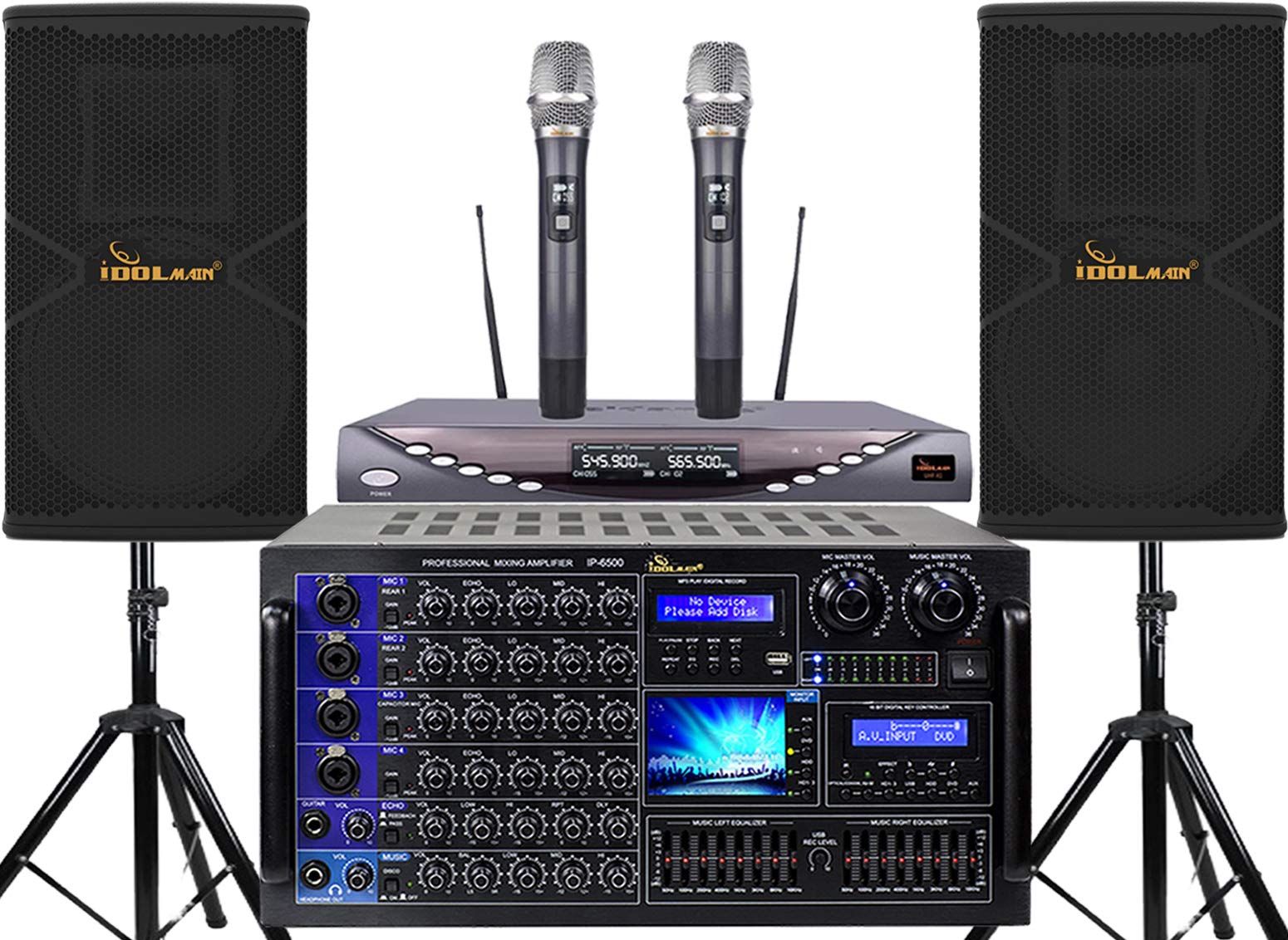 Buy IDOLmain 6000W Full Featured Pro Karaoke System with Power
