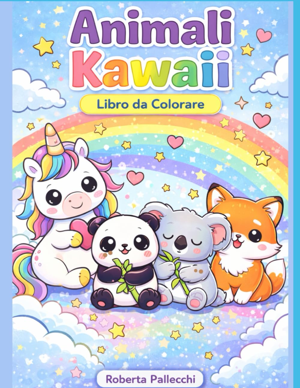 ANIMALI KAWAII: LIbro da Colorare