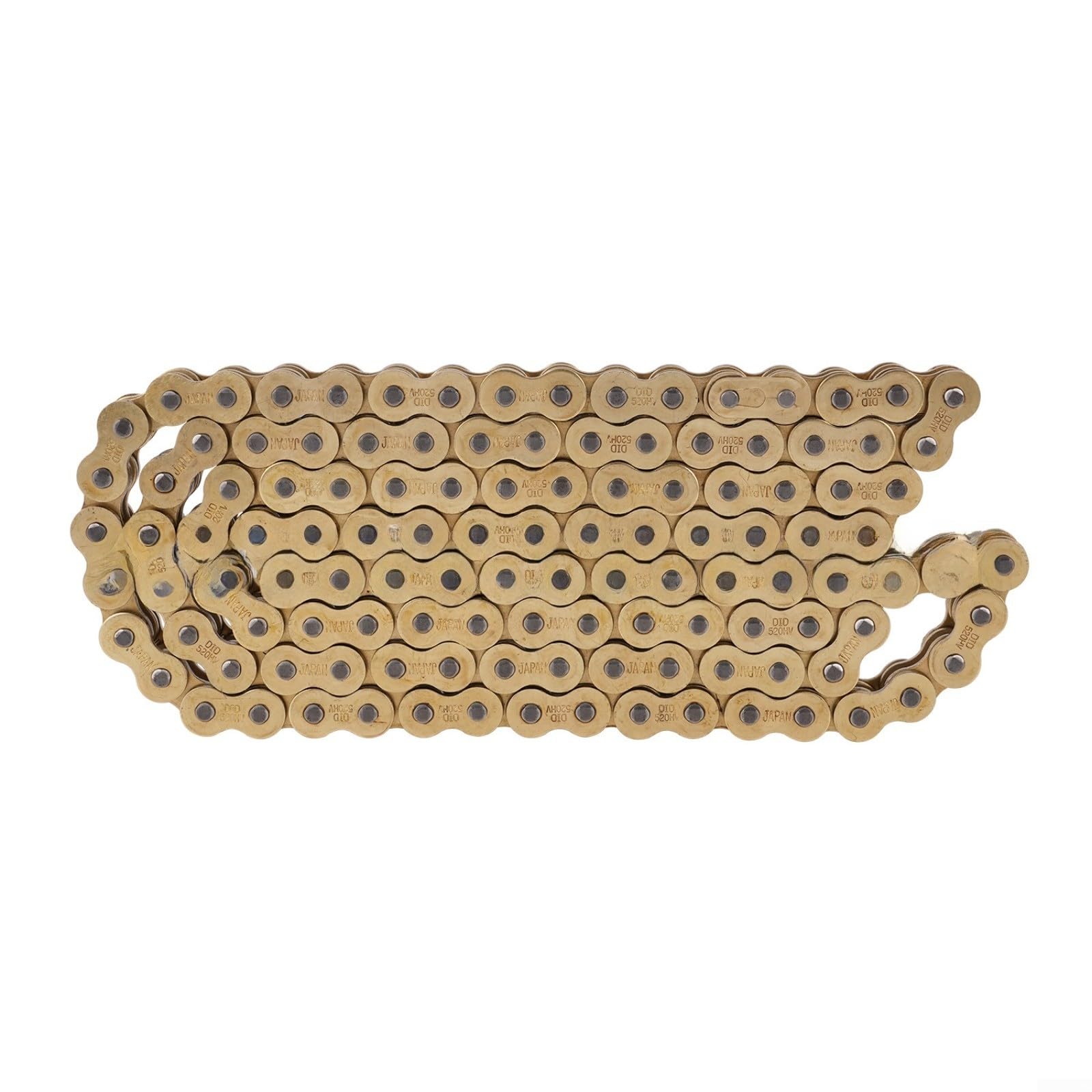 Goldene robuste 520 Kette 96/120 Glieder für Surron UltraBee, verstärkter Stahl, ölversiegelte E-Bike-Antriebskette für Off-Road (Abschnitt 520-120)