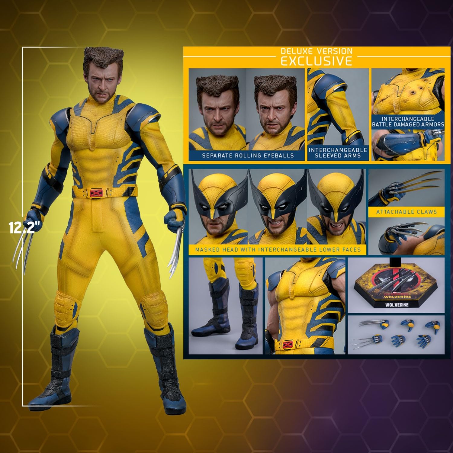 Hot Toys Deadpool & Wolverine 1/6 Wolverine Deluxe Version (Action Figure)