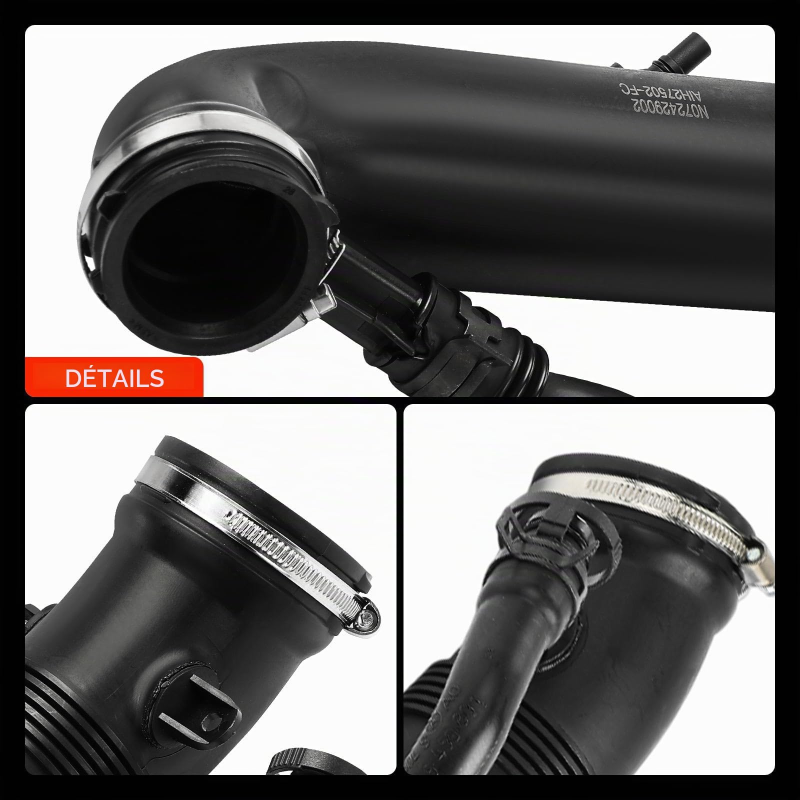 Frankberg Tuyau d'admission d'air 13717627502 | Compatible avec: M.i.n.i R.o.a.d.s.t.e.r R59, M.i.n.i Clubman R55, M.i.n.i R56, M.i.n.i Paceman R61