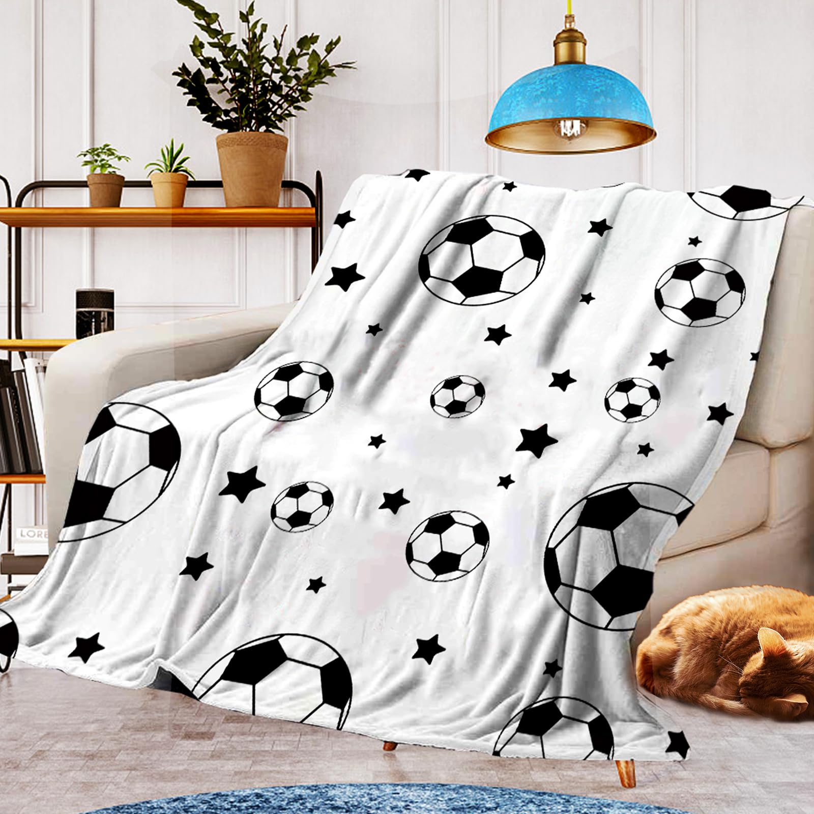 CXYXHW Football Throw Blanket,Sofa Flannel Blankets(Style 2,150x200cm)