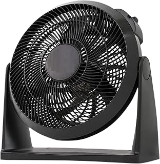 Netagon Robust Floor & Desk High Velocity Powerful Air Circulator Cooling Fan for Home & Commercial use with 3 Speed Settings - BLACK (12" (30cm))