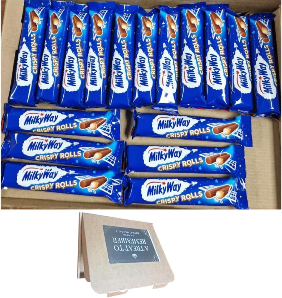 Milky Way Crispy Rolls Chocolate Bar 22.5g Pack Of (17 Bars) Fresh Stocks
