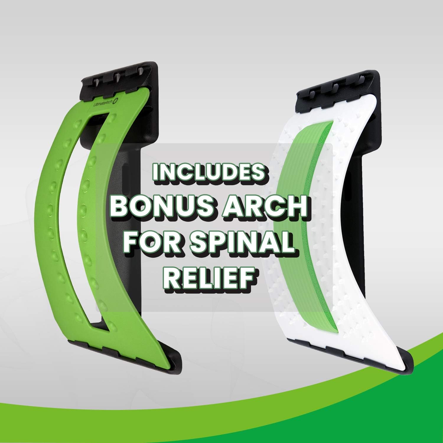 Back Stretcher for Lower Back Pain by Ultimate Arch - Spinal Traction Device for Back Pain Relief, Massage, Spinal Decompression, Poor Posture, and Realignment