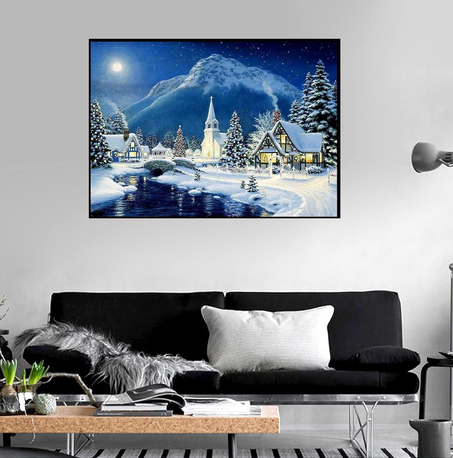 ダイヤモンドアートクラブ　雪小屋のオーナメント Snow Cabin Ornament – Diamond Art Club