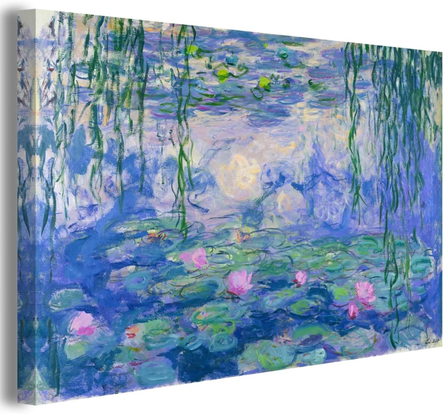 Canvas Wall Art, Water Lilies By Claude Giclee